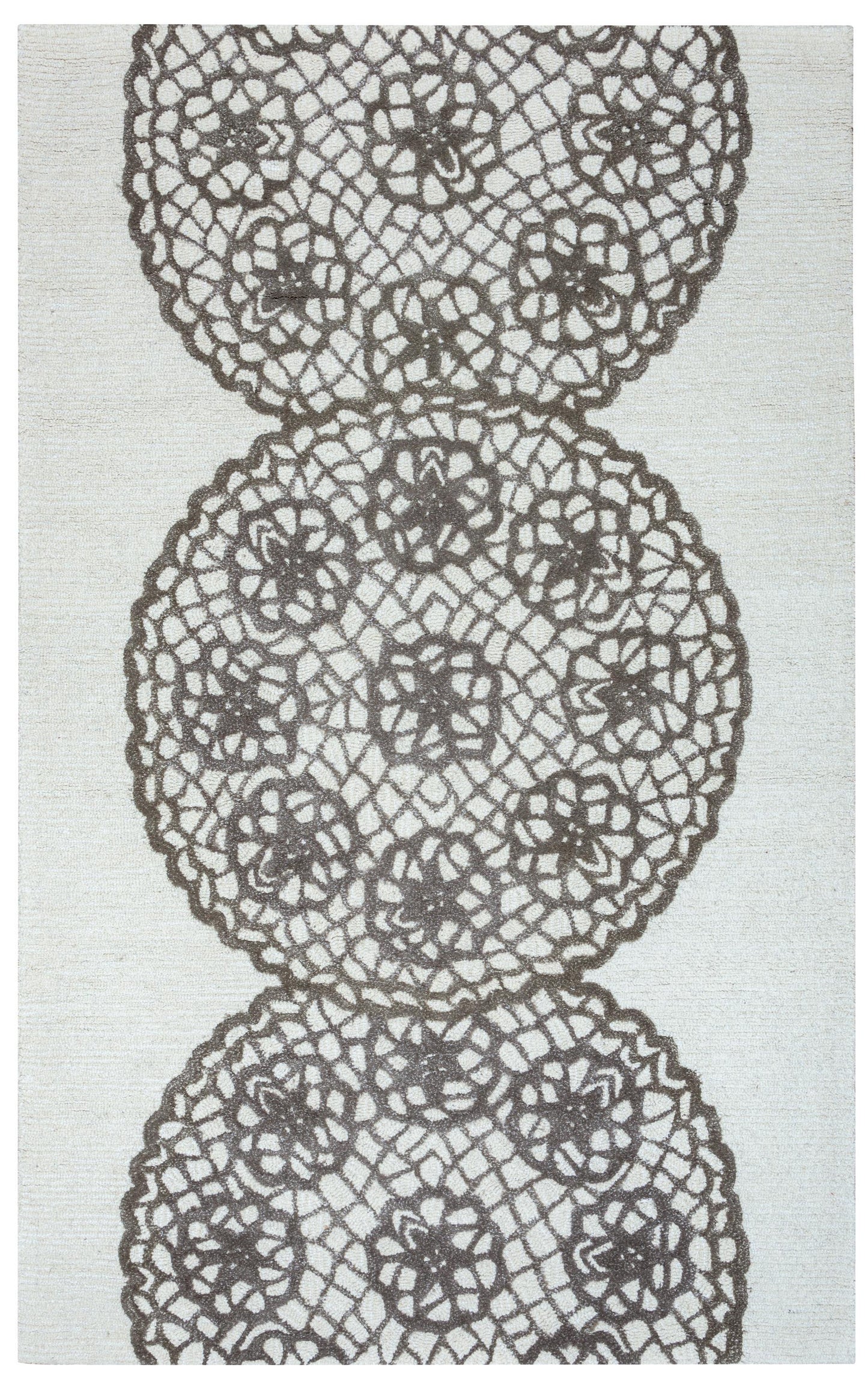 Transitional round rug, 10' diameter.