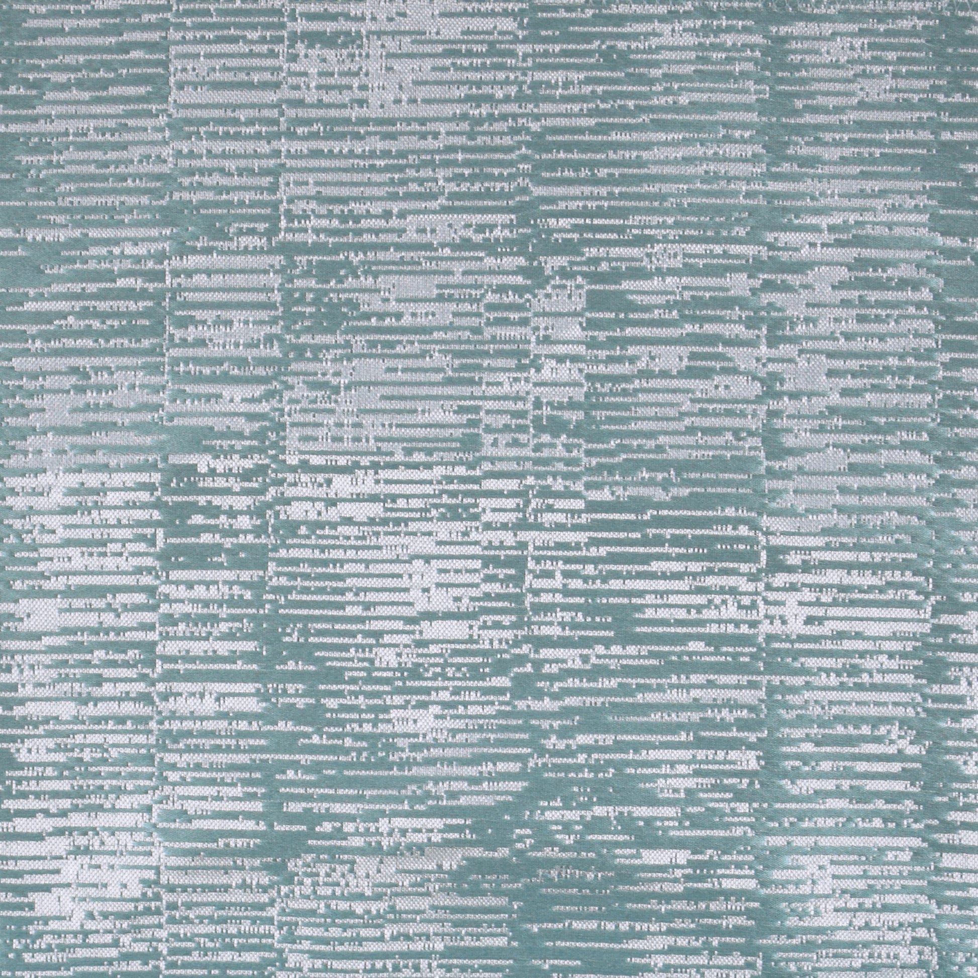 Blue geometric stripe jacquard fabric with a textured weave; transitional, contemporary style.