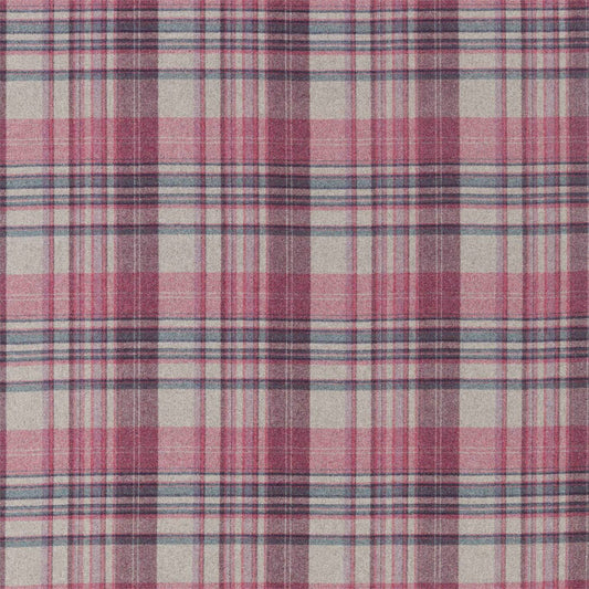 SANDERSON Bryndle Check  Fabric Checks Mulberry,Fig   - DISW236736