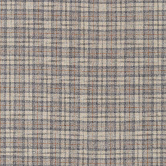 SANDERSON Fenton Check Fabric Checks Grey,Cinnamon   - DISW236740
