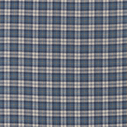 SANDERSON Fenton Check Fabric Checks Indigo,Stone   - DISW236741
