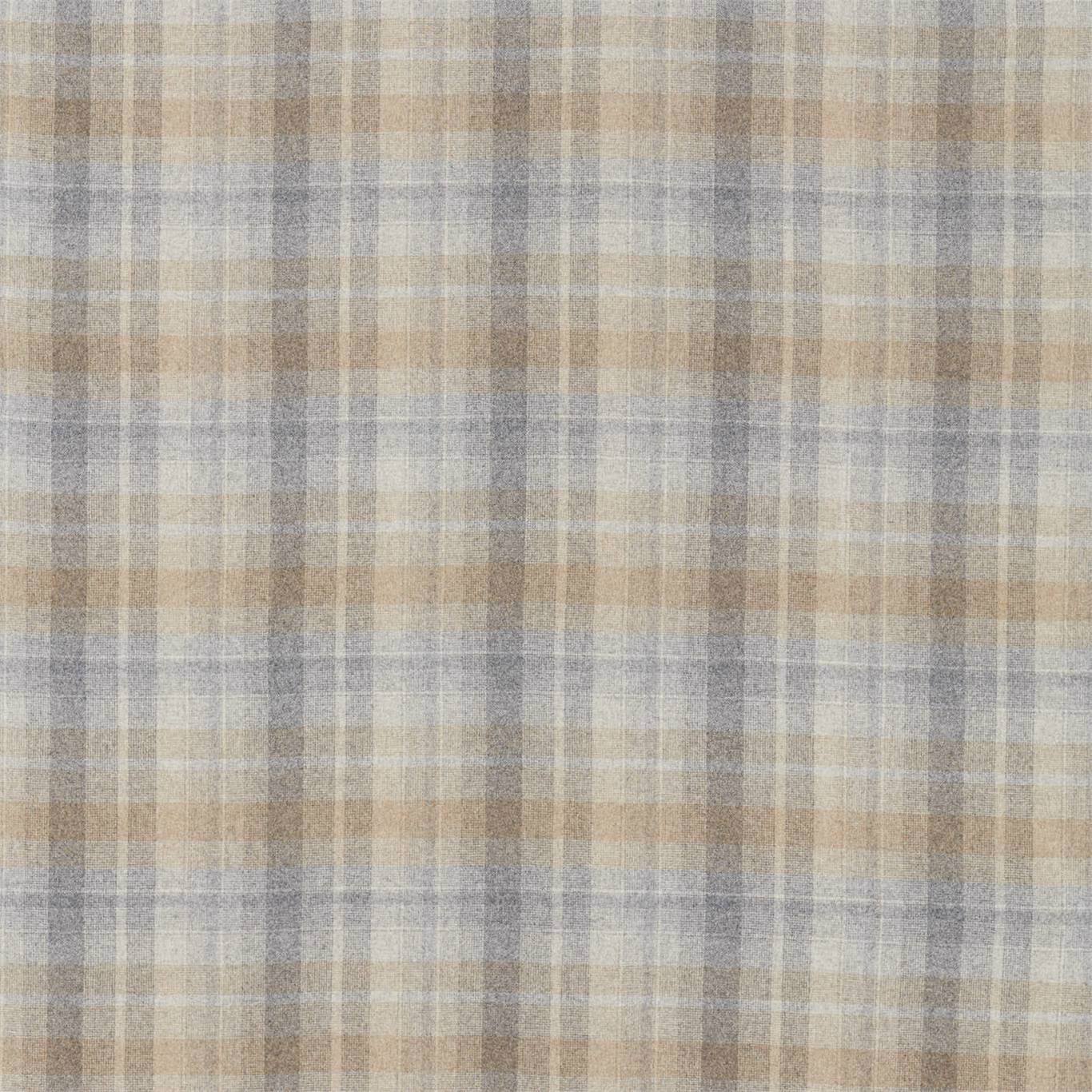 SANDERSON Samphrey Check Fabric Checks Silver,Grey   - DISW236746