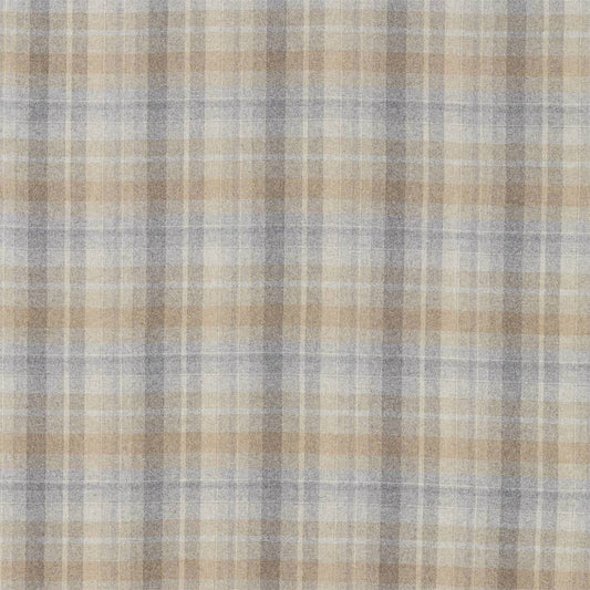 SANDERSON Samphrey Check Fabric Checks Silver,Grey   - DISW236746