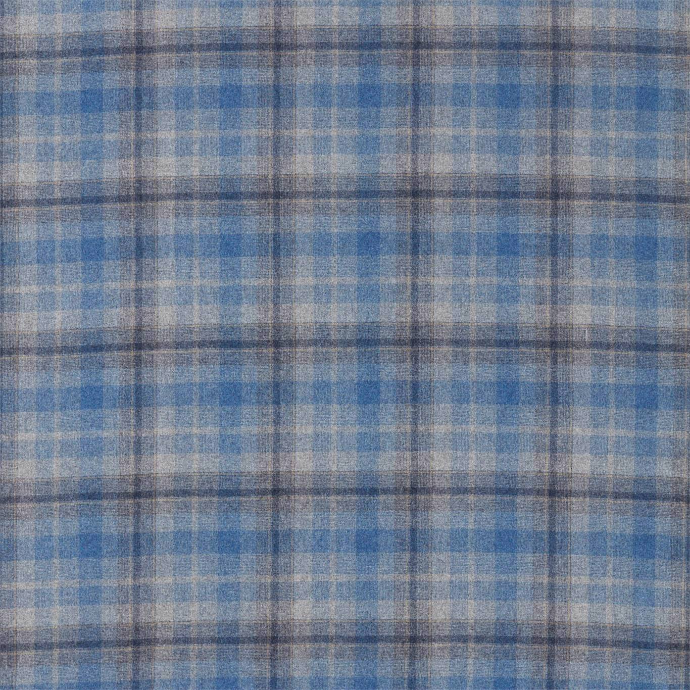 SANDERSON Samphrey Check Fabric Checks Indigo,China   - DISW236747