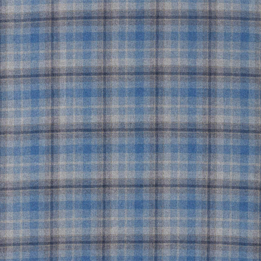 SANDERSON Samphrey Check Fabric Checks Indigo,China   - DISW236747