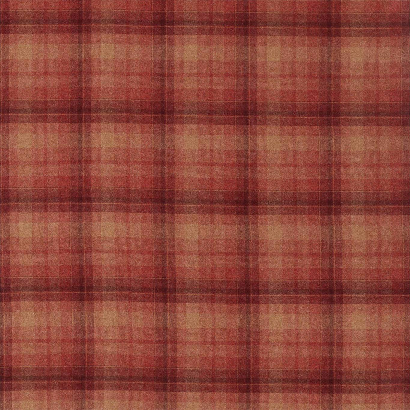 SANDERSON Samphrey Check Fabric Checks Russet   - DISW236748