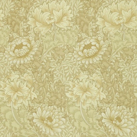 MORRIS & CO Arbutus Wallpaper Leaves , Trees Ivory,Canvas  Surface- Printed Wallpaper - DJA1CY103