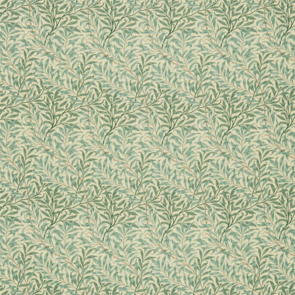 MORRIS & CO Willow Boughs Fabric Leaves , Trees Cream,Pale Green   - DJA1WB203