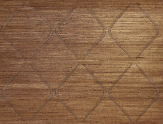 York Wallcoverings Candice Olson Natural Splendor Marquise Gold Wallpaper  Grasscloth Yellows   - DL2904