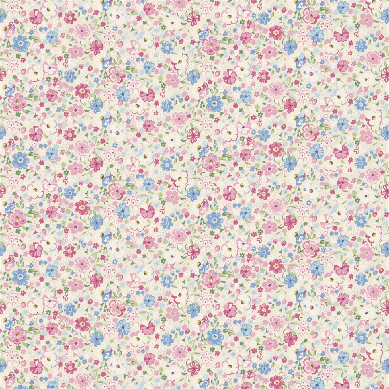 SANDERSON OUTLET Posey Floral Fabric Kids Chintz   - DLIT223906