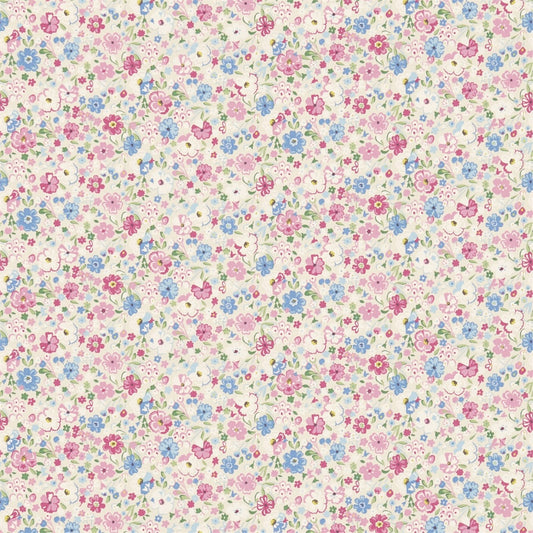 SANDERSON OUTLET Posey Floral Fabric Kids Chintz   - DLIT223906