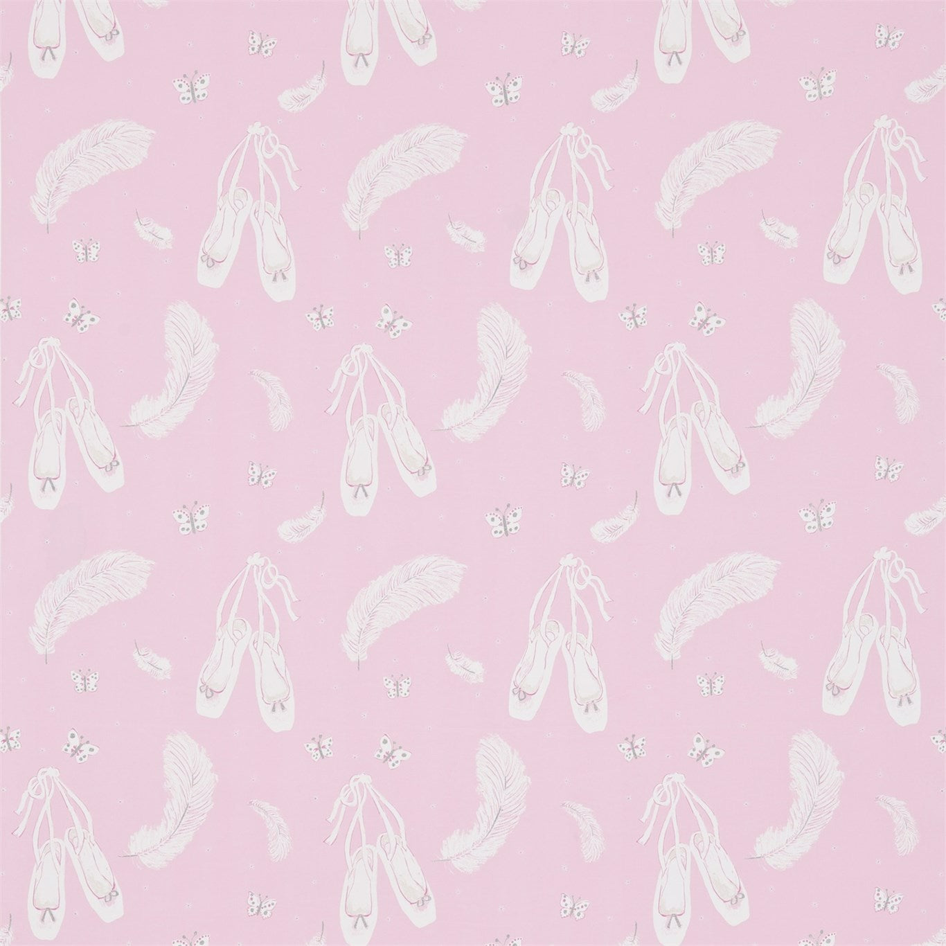 SANDERSON OUTLET Ballet Shoes Fabric Kids Pink   - DLIT223917