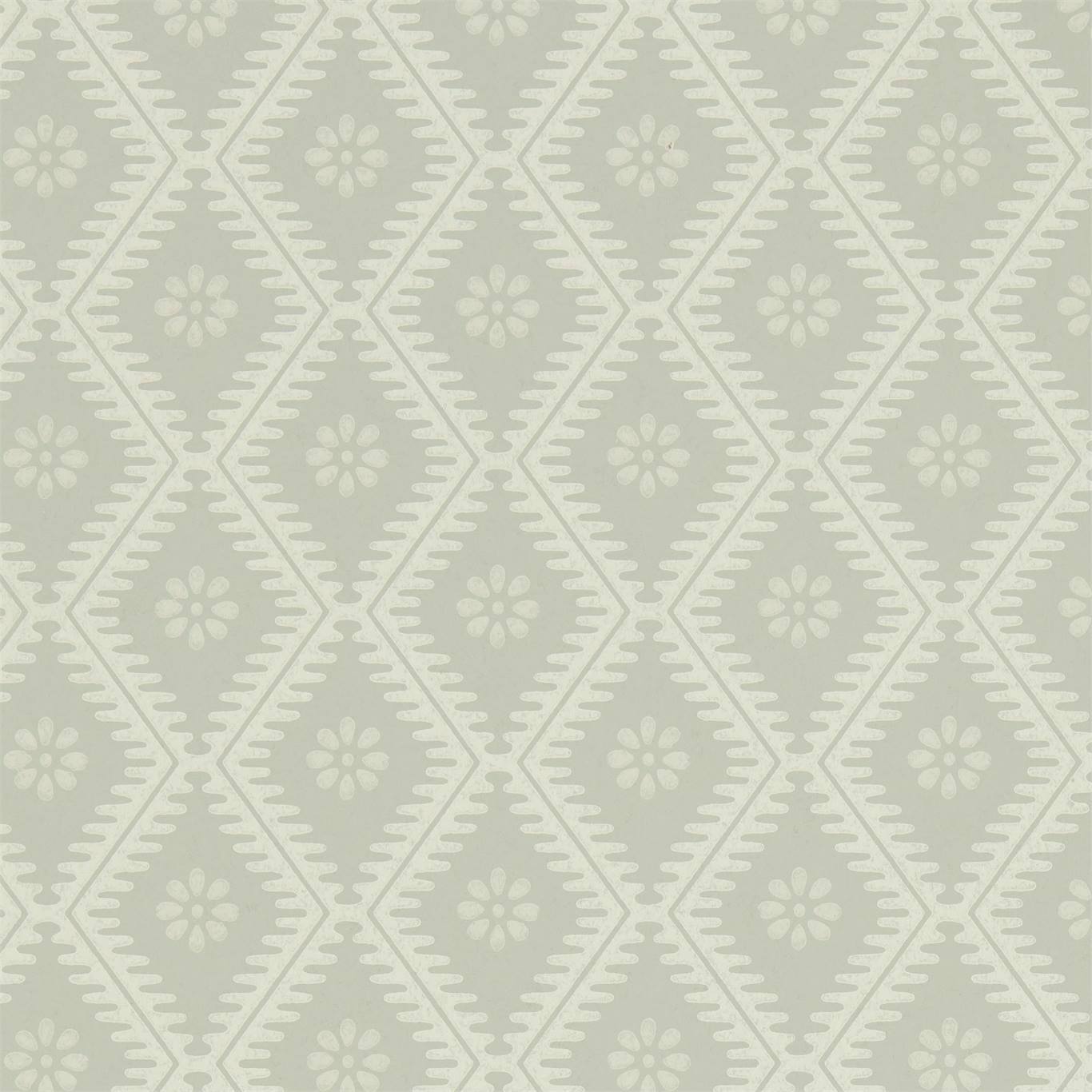 SANDERSON Witney Daisy Wallpaper Geometric Lagoon  Surface- Printed Wallpaper - DLMW216873