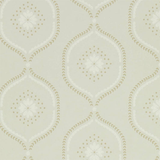 SANDERSON Milcombe Wallpaper Contemporary, Floral Putty  Surflex-Printed Wallpaper - DLMW216882