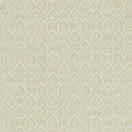 SANDERSON Fencott Wallpaper Leaves , Trees Cream  Gravure Printed Wallpaper - DLMW216896