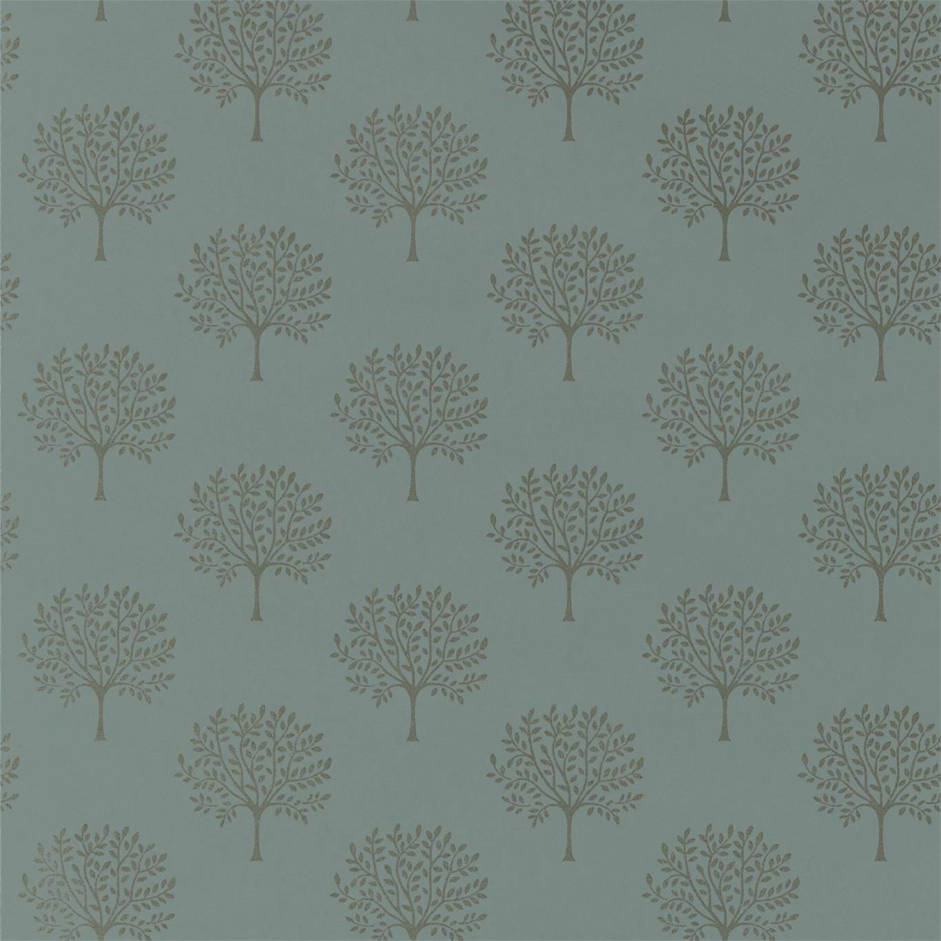 SANDERSON Marcham Wallpaper Leaves , Trees English Grey  Rotary Printed Wallpaper - DLMW216900