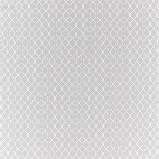 SANDERSON Botanic Trellis Fabric Geometric Stone Grey   - DLNC236794