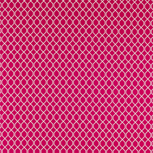 SANDERSON Botanic Trellis Fabric Geometric Rhodera   - DLNC236795