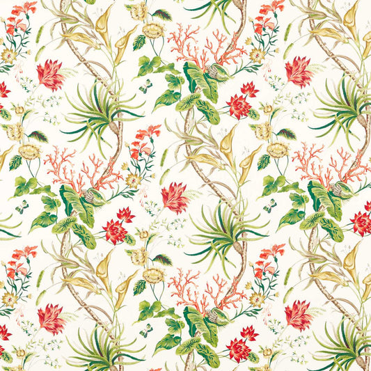 SANDERSON Mauritius Fabric Contemporary, Floral Ivory,Multi   - DLUM226932