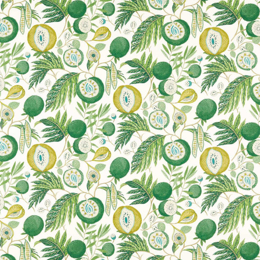 SANDERSON Jackfruit Fabric Floral ,Botanical Botanical Green   - DLUM226935