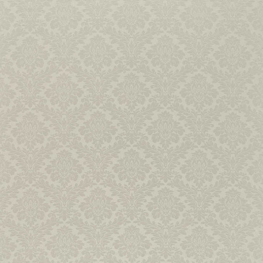 SANDERSON Lymington Damask Fabric Damasks Silver   - DLYM232604
