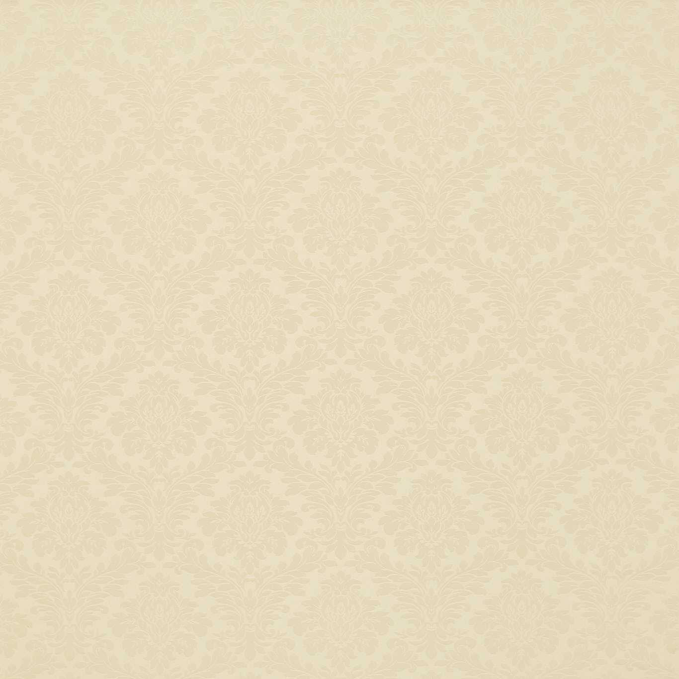 SANDERSON Lymington Damask Fabric Damasks White Clay   - DLYM232626