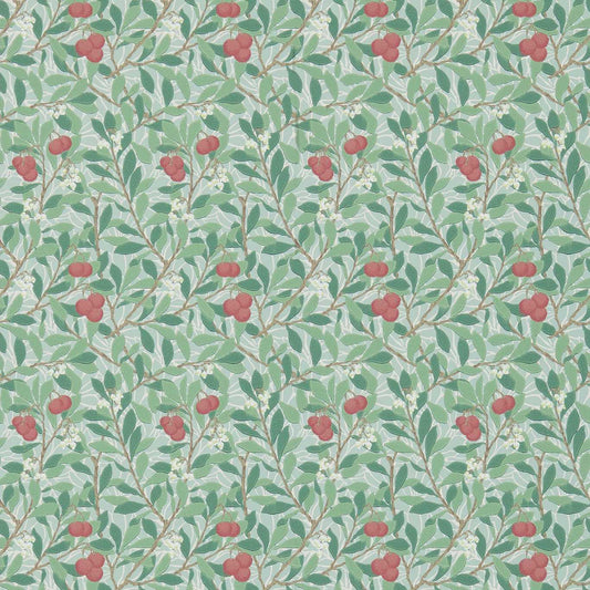 MORRIS & CO Arbutus Wallpaper Leaves , Trees Thyme,Coral  Surflex-Printed Wallpaper - DM3W214719