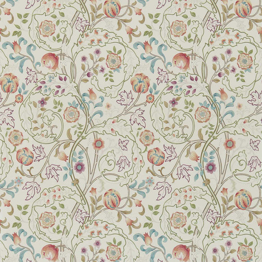 MORRIS & CO Mary Isobel Wallpaper Contemporary, Floral Rose,Artichoke  Gravure Printed Wallpaper - DM3W214729