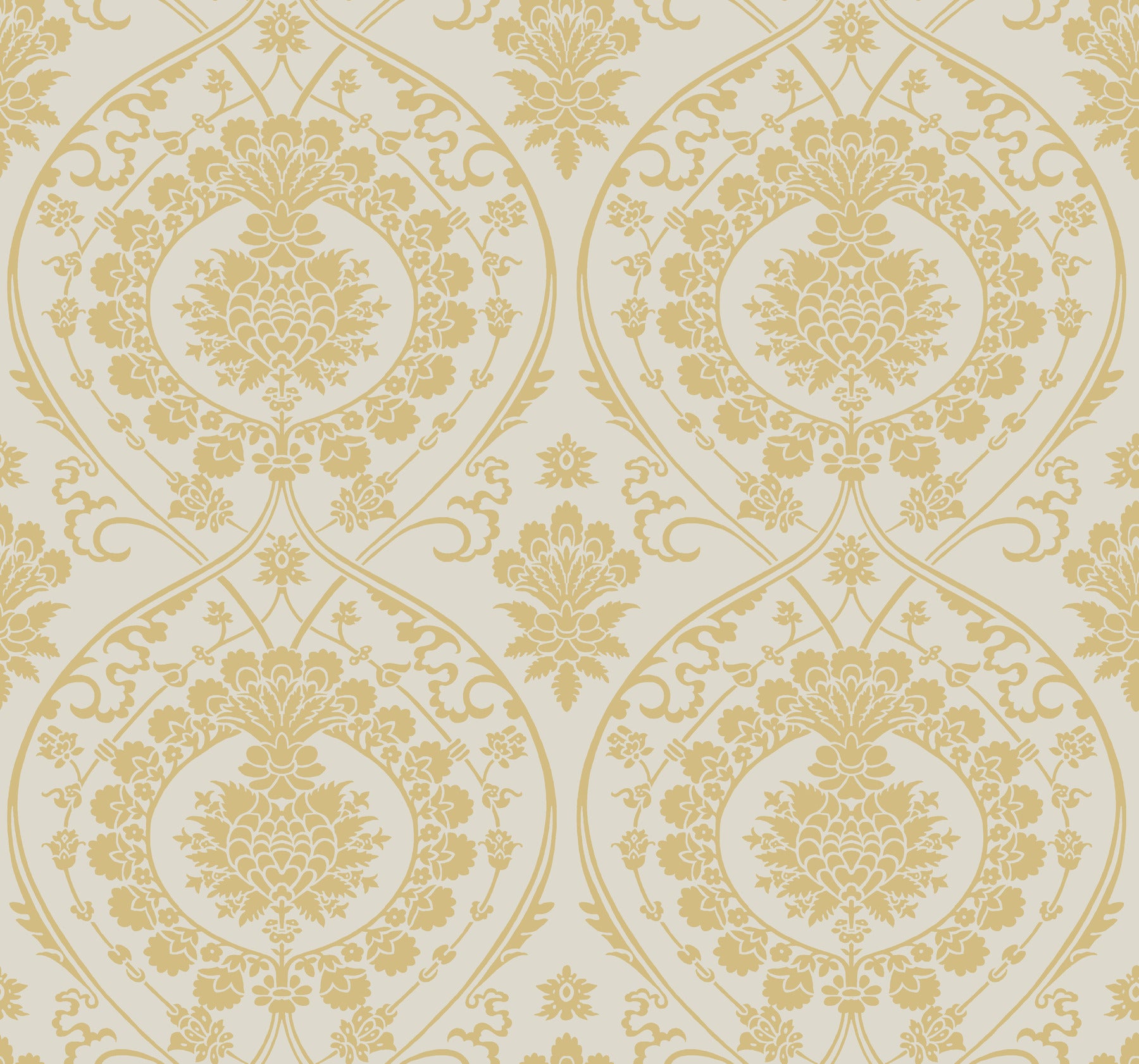 York Wallcoverings Damask Resource Library Imperial Damask Off White a ...