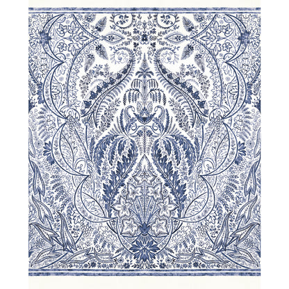 York Wallcoverings Damask Resource Library Jaipur Paisley Damas Blue Wall Mural  Damasks Multicolor   - DM4912M