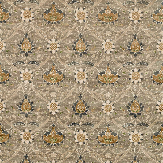 MORRIS & CO Montreal Velvet Fabric Classic Floral Grey,Charcoal   - DM4U226390