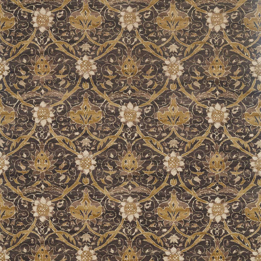 MORRIS & CO Montreal Fabric Classic Floral Charcoal,Mustard   - DM4U226419