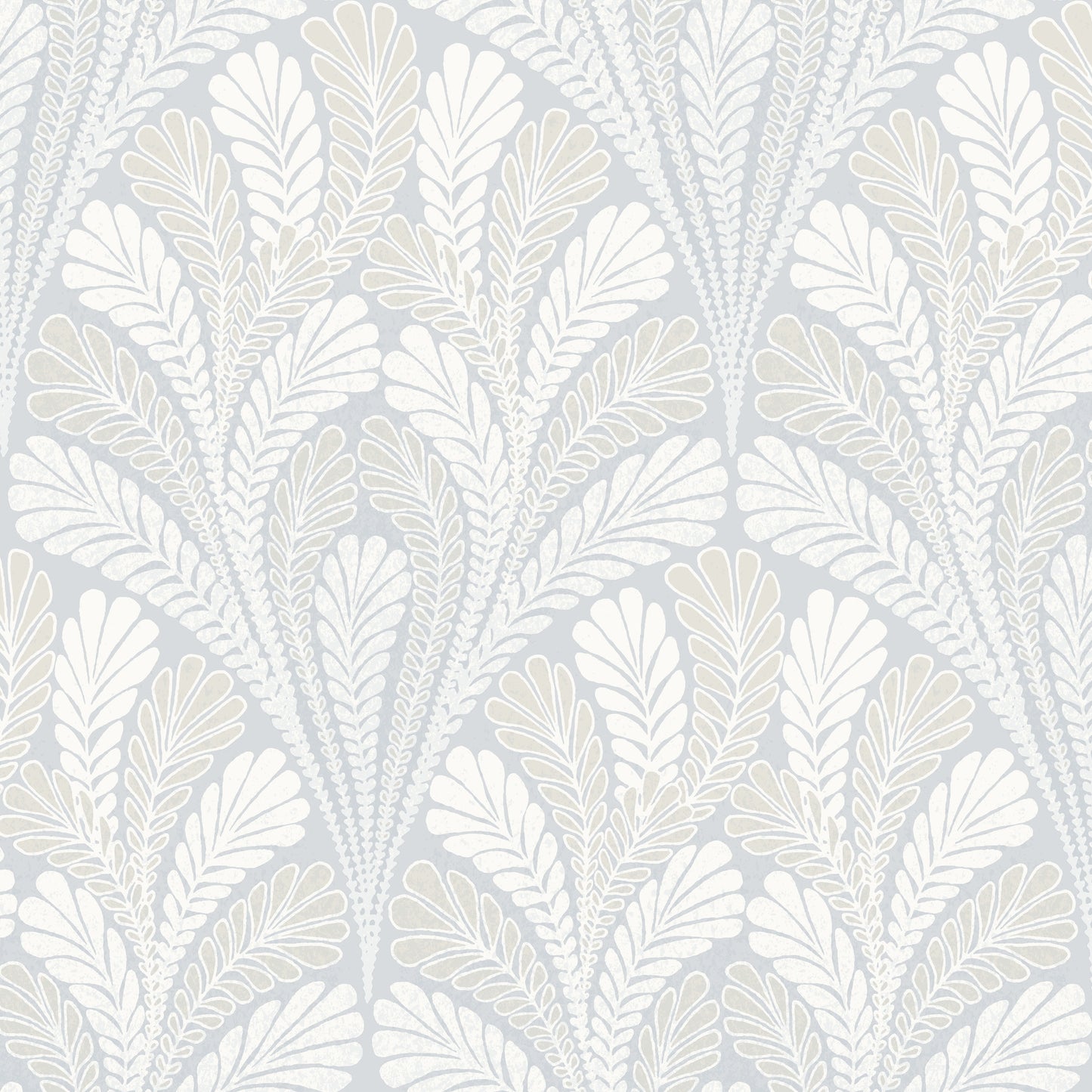 York Wallcoverings Damask Resource Library Shell Damask Blue Wallpaper  Damasks Blues   - DM5021