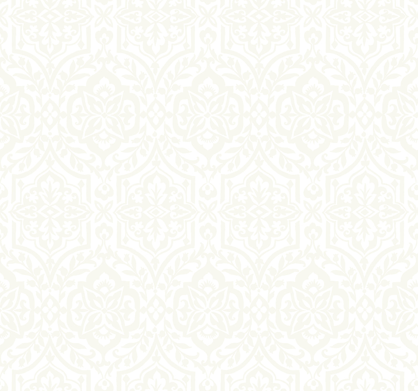 York Wallcoverings Best Sellers Catherdral Damask White Wallpaper  Damasks Whites and Off-Whites   - DM5032