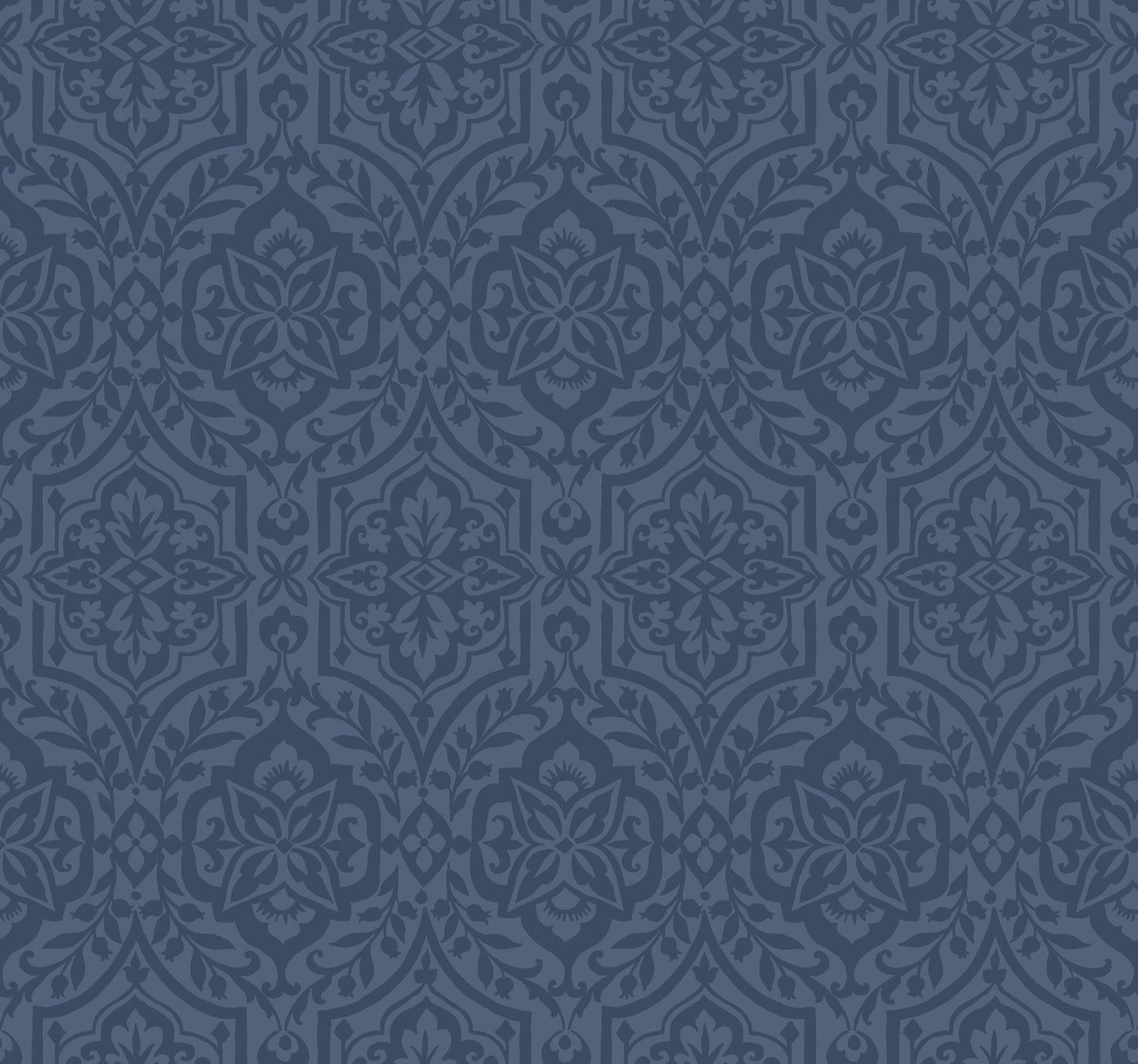 York Wallcoverings Best Sellers Cathedral Damask Blue Wallpaper  Damasks Blues   - DM5037