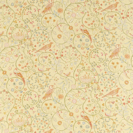 MORRIS & CO Newill Fabric Leaves , Trees Lemon   - DM5F226587