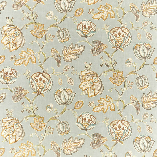 MORRIS & CO Theodosia Fabric Classic Floral Grey   - DM5F226596