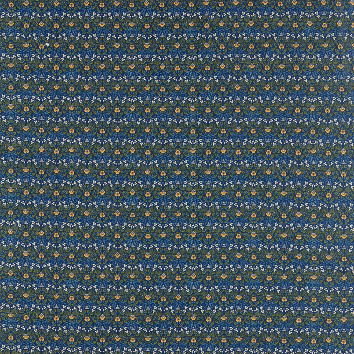 MORRIS & CO Eye Bright Fabric Leaves , Trees Indigo   - DM5F226597