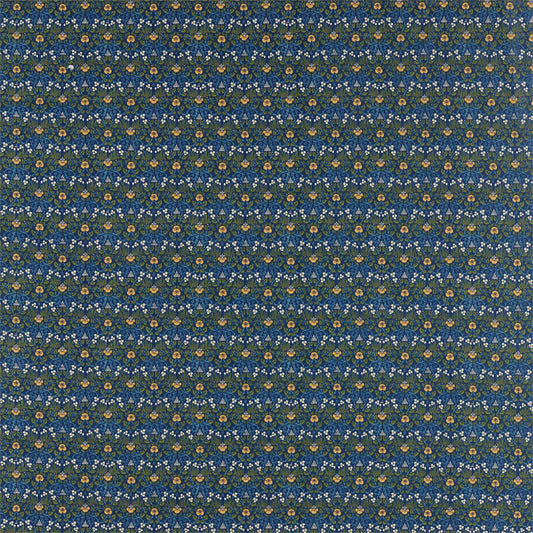MORRIS & CO Eye Bright Fabric Leaves , Trees Indigo   - DM5F226597