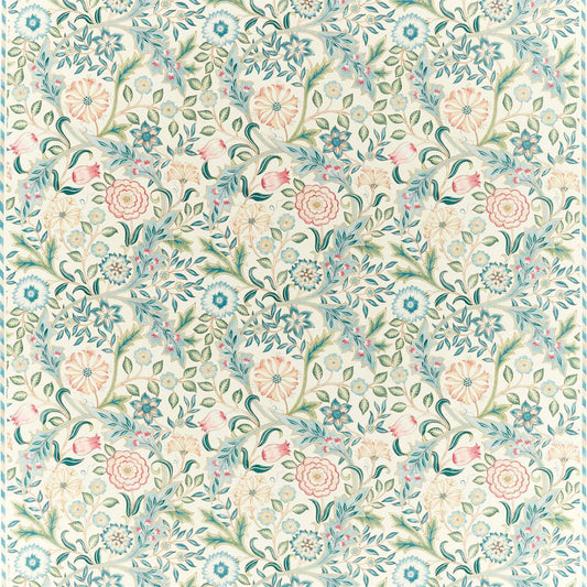 MORRIS & CO Wilhelmina Fabric Classic Floral Ivory   - DM5F226603