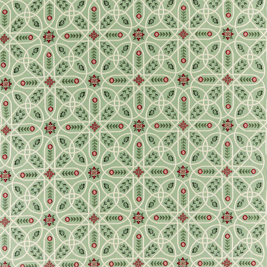 MORRIS & CO Brophy Embroidery Fabric Classic Floral Bayleaf   - DM5F236813