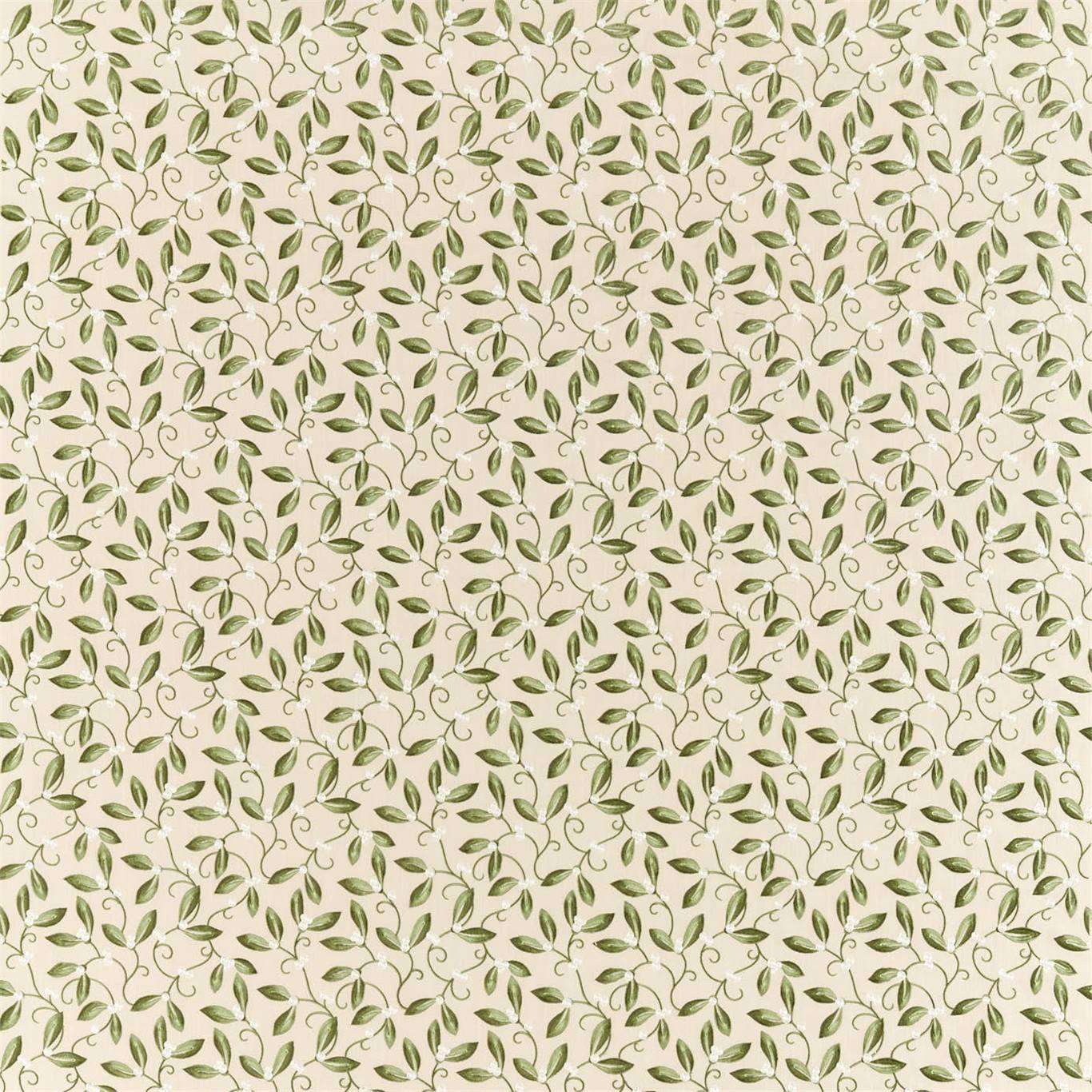 MORRIS & CO Mistletoe Embroidery Fabric Leaves , Trees Artichoke   - DM5F236816