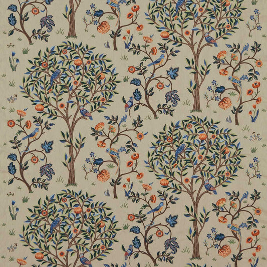 MORRIS & CO Kelmscott Tree Fabric Leaves , Trees Russet,Forest   - DM6E230341