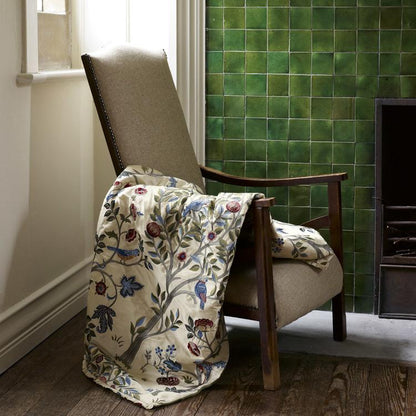 MORRIS & CO Kelmscott Tree Fabric Leaves , Trees Woad,Rose   - DM6E230343