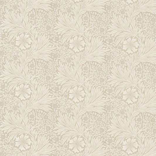 MORRIS & CO Marigold Fabric Contemporary, Floral Linen,Ivory   - DM6F220319