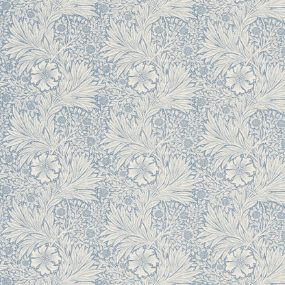 MORRIS & CO Marigold Fabric Contemporary, Floral Blue,Ivory   - DM6F220321