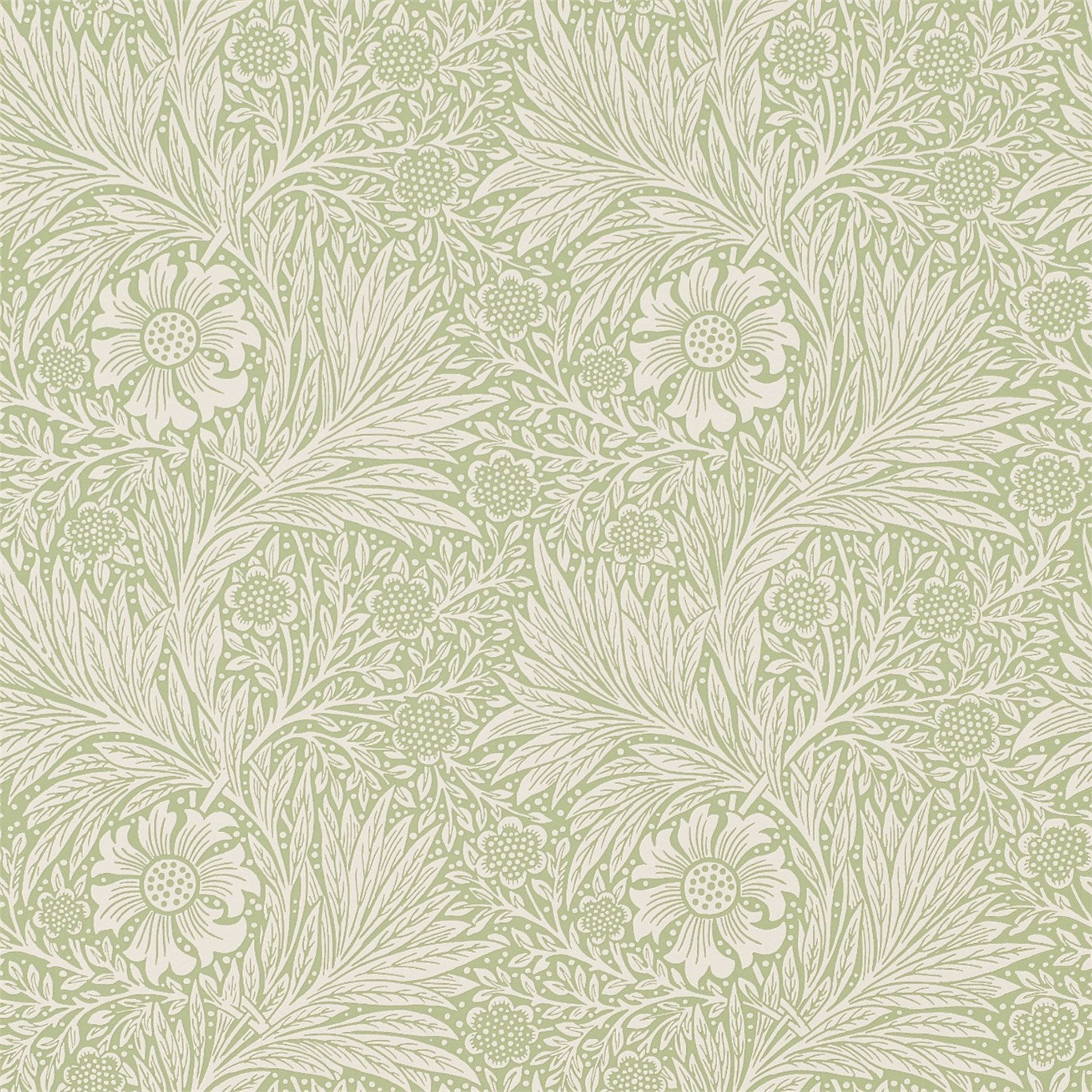 MORRIS & CO Marigold Wallpaper Contemporary, Floral Artichoke  Surflex-Printed Wallpaper - DM6P210369