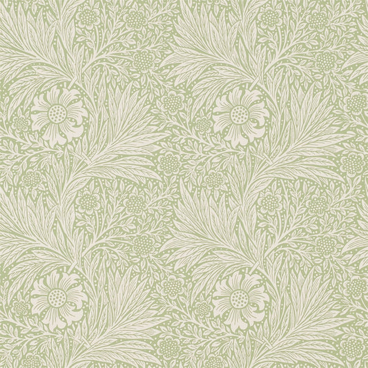 MORRIS & CO Marigold Wallpaper Contemporary, Floral Artichoke  Surflex-Printed Wallpaper - DM6P210369