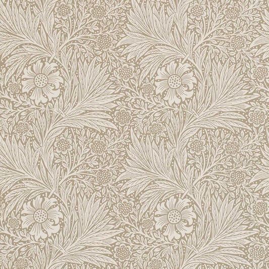 MORRIS & CO Marigold Wallpaper Contemporary, Floral Linen   Surflex-Printed Wallpaper - DM6P210371
