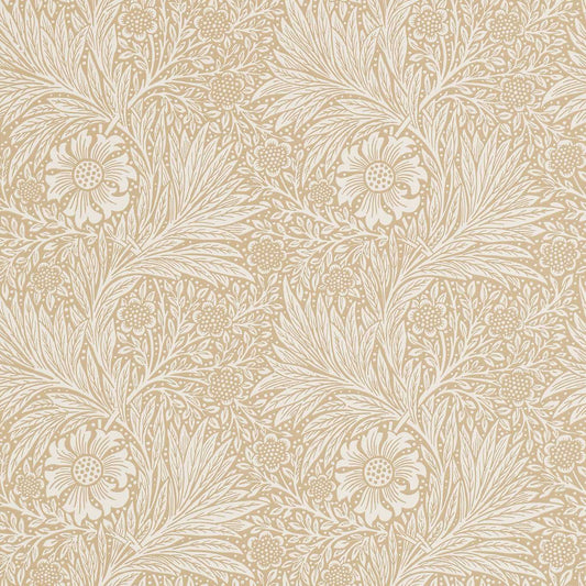 MORRIS & CO Marigold Wallpaper Contemporary, Floral Manilla  Surflex-Printed Wallpaper - DM6P210372